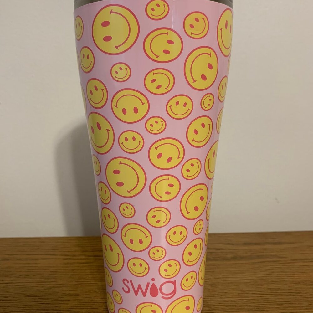 Oh Happy Day 32-Ounce Swig Life Tumbler/Straws